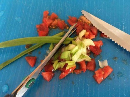 Нарезка овощей для запеканки